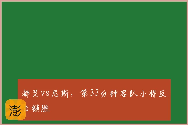 都灵vs尼斯，第33分钟客队小将反击锁胜
